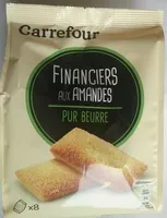 Количество сахара в Financiers aux amandes