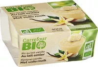 Sokerin määrä sisällä Riz au lait vanille