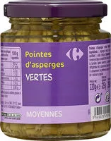 Zuckermenge drin Pointes d'asperges vertes - moyennes