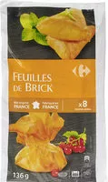 Suhkru kogus sees Feuilles de Brick Salé Sucré