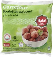 Jumlah gula yang masuk Boulettes au Bœuf* Halal