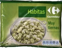Jumlah gula yang masuk Habas congeladas "Carrefour"