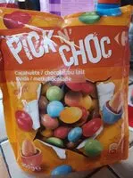 Quantité de sucre dans Pick n' choc
