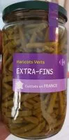 Количество сахара в Haricots verts extra-fins