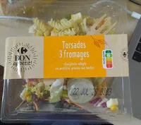 Cantidad de azúcar en Torsades 3 fromages
