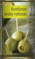 Jumlah gula yang masuk Aceitunas verdes rellenas de pasta de limón "Carrefour"