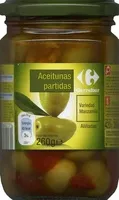 Jumlah gula yang masuk Aceitunas aliñadas