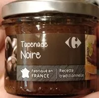 Sokerin määrä sisällä Tapenade noire