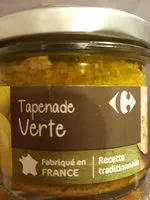 Sokerin määrä sisällä Tapenade verte