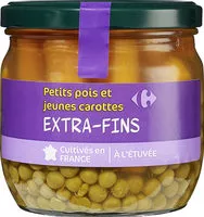 Количество сахара в Petits pois et jeunes carottes extra-fins à l'étuvée