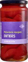 İçindeki şeker miktarı Poivrons rouges grillés