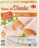 Suhkru kogus sees Blanc de dinde doré au four