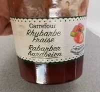 入っている砂糖の量 Confiture rhubarbe fraise