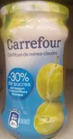 Cantidad de azúcar en Confiture de reines-claudes -30 % de sucres