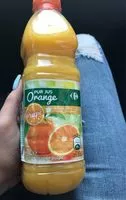 入っている砂糖の量 100% pur jus jus d'orange avec pulpe