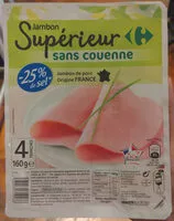 Quantité de sucre dans Jambon Supérieur Sans couenne