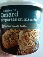 入っている砂糖の量 Rillettes de Canard en cocotte