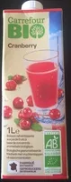 Jumlah gula yang masuk Cranberry