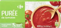 Cantidad de azúcar en Purée de tomates nature