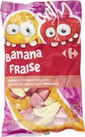 Amount of sugar in Banana & fraisy