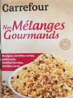 Suhkru kogus sees Boulgour & lentilles, petits pois
