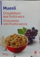 Zuckermenge drin Muesli croustillant aux fruits secs
