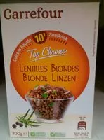 入っている砂糖の量 Lentilles blondes