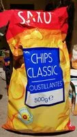 入っている砂糖の量 Chips Classic croustillantes
