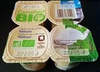 Количество сахара в Yaourt nature au lait entier nature