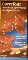 Sokerin määrä sisällä Lait amandes caramelisees pointe de sel