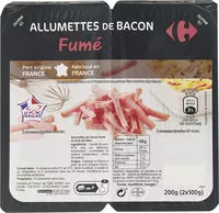 İçindeki şeker miktarı Allumettes de Bacon Fumées