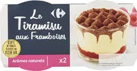 Sokerin määrä sisällä Tiramisu à la Framboise