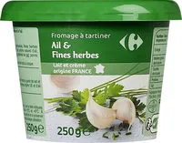 Cantidad de azúcar en Fromage à tartiner