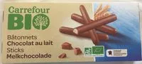 चीनी की मात्रा Bâtonnets chocolat au lait