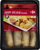 चीनी की मात्रा Mini nems poulet