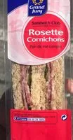 Suhkru kogus sees Sandwich club rosette cornichons