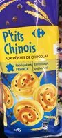 चीनी की मात्रा 6 Petits chinois Aux pépites de chocolat