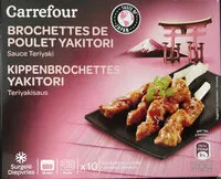 含糖量 Brochettes de poulet Yakitori à la sauce Teriyaki