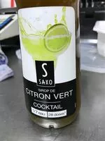 Zuckermenge drin Sirop citron vert