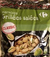 Quantité de sucre dans Pistaches grillées salées