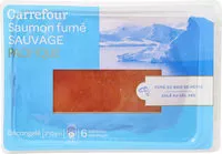 İçindeki şeker miktarı Saumon fumé sauvage pacifique - Fumé au bois de hêtre - salé au sel sec