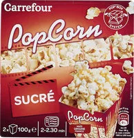 入っている砂糖の量 Popcorn sucré