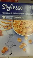 Quantité de sucre dans Stylesse Pétales de riz, blé complet & orge complète