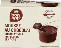 Quantité de sucre dans Mousse au chocolat noir