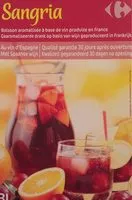 Количество сахара в SANGRIA Boisson aromatisée à base de vin, produite en France. Au vin d'Espagne