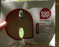 Quantité de sucre dans Bonapp Pâtes Mozzarella Coppa