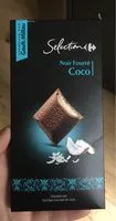 Chocolats noirs fourres a la noix de coco