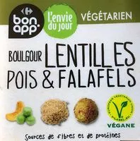 Sucre et nutriments contenus dans Bonapp