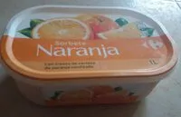 入っている砂糖の量 Sorbete Naranja