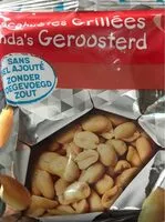 入っている砂糖の量 Cacahuètes grillées sans sel ajouté.